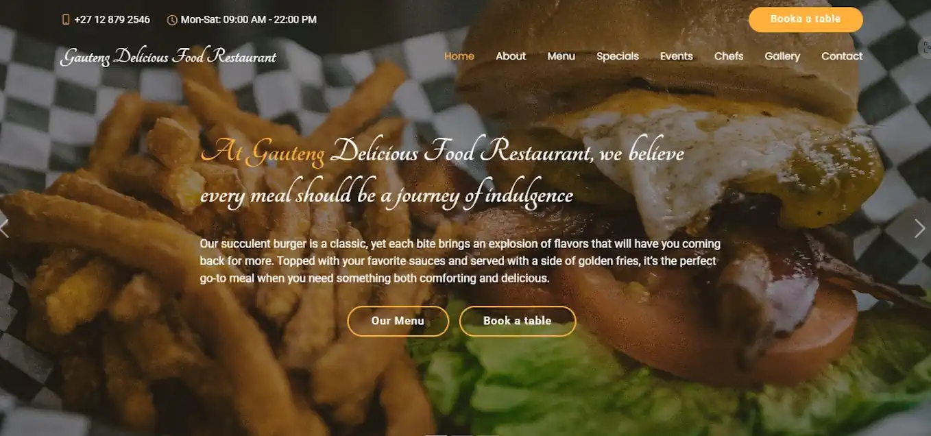 Restaurant Website