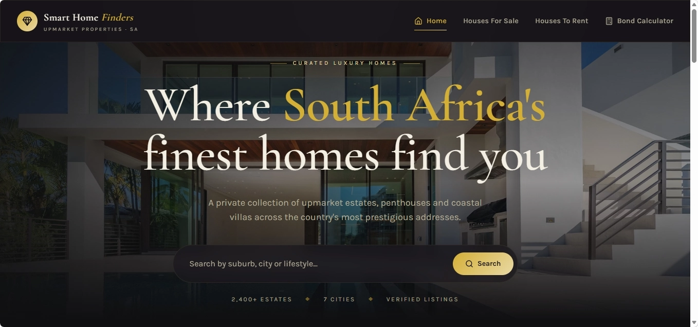 Luxe Properties website